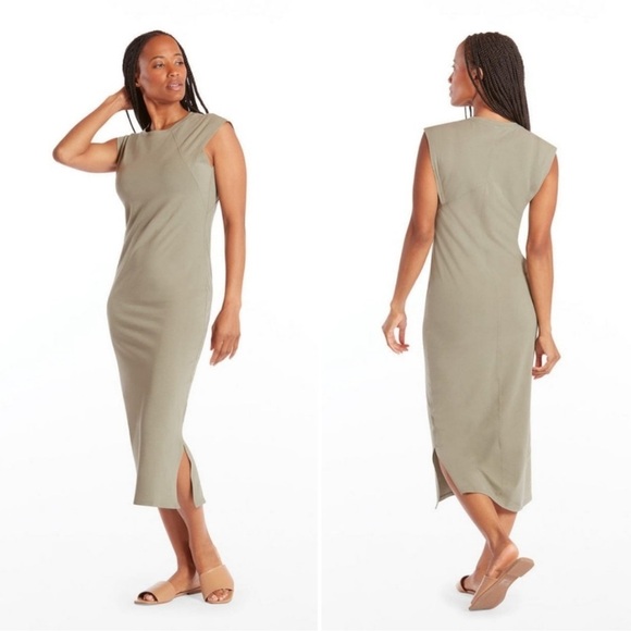 Public Rec Gray Go To Tank Dress XL Pima Cotton Blend Sporty - Picture 4 of 15